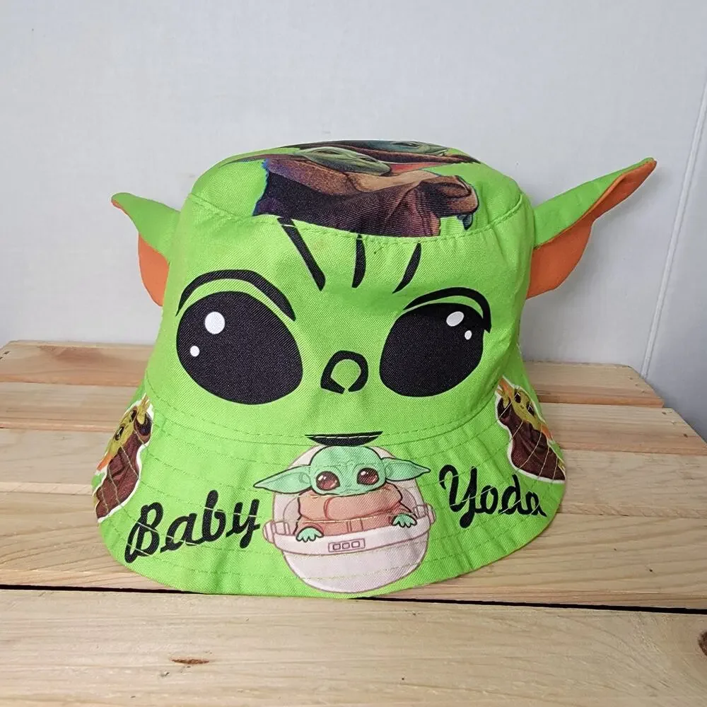 Star Wars Green Baby Yoda Adult Bucket Hat w/ Ears - NWOT